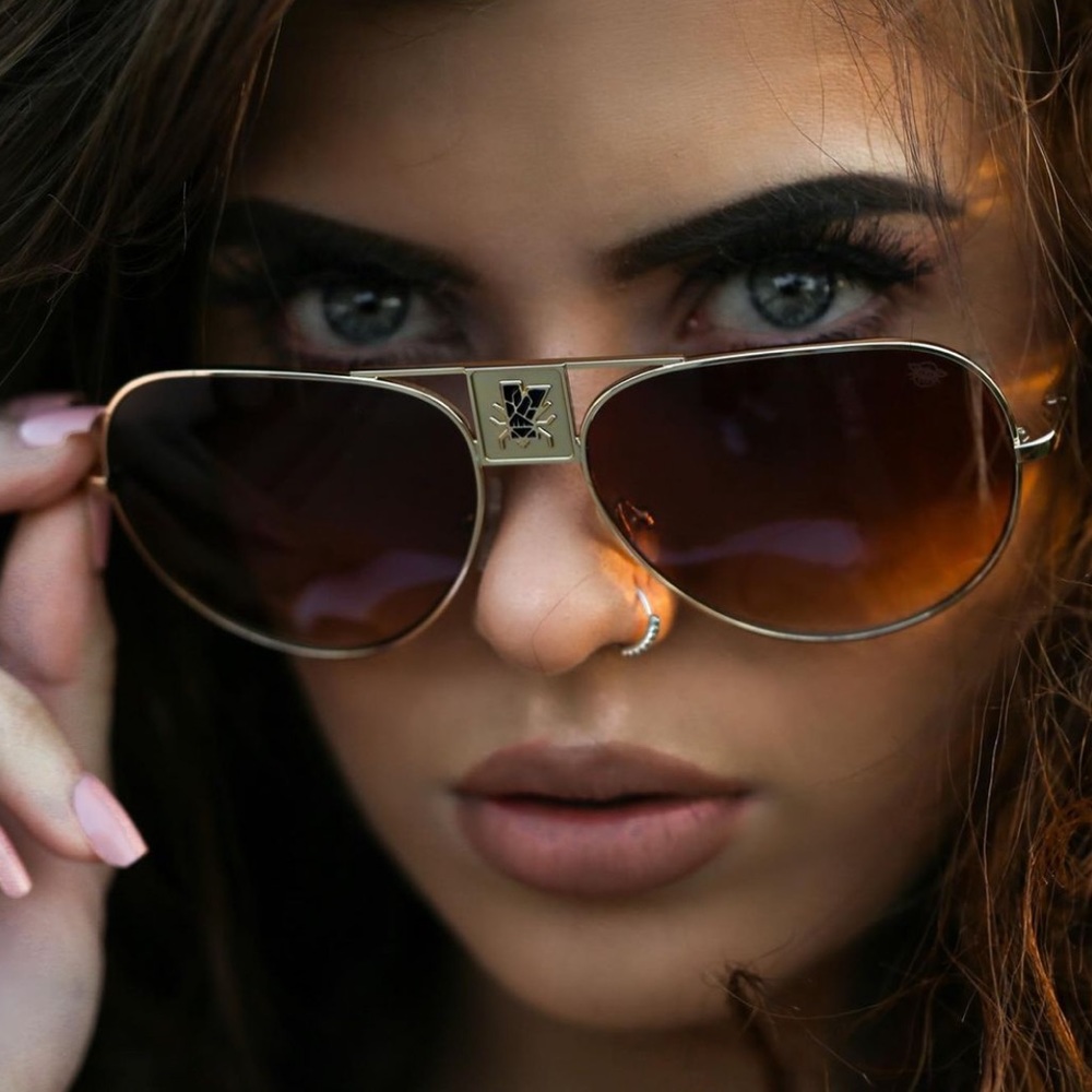 Matte Red or Antique Silver ❤️ Fly Calibers Shades - Picture 2 of 14